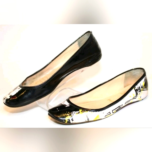 Christian Loboutin Paris Womens 38.5 8.5 Italy Made Ballet Flats Shoes - Picture 1 of 12